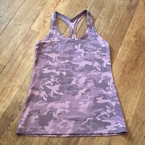 Lululemon Athletica Purple Camouflage Tank Top